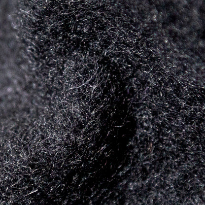 Italian Black Fuzzy Wool Knit Full