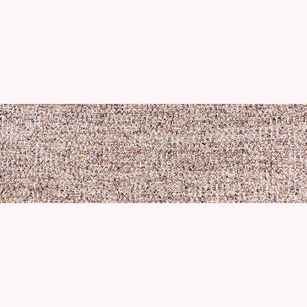 Italian White, Beet Red and Beige Chunky Wool Knit Full