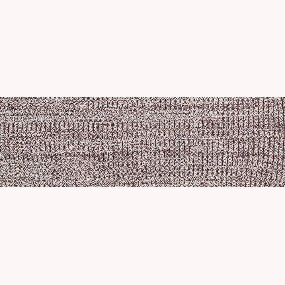 Italian White, Sangria and Metallic Gold Chunky Wool Knit Folded