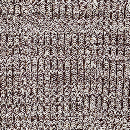 Italian White, Sangria and Metallic Gold Chunky Wool Knit