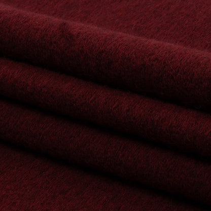 Italian Maroon Fuzzy Wool Knit Full