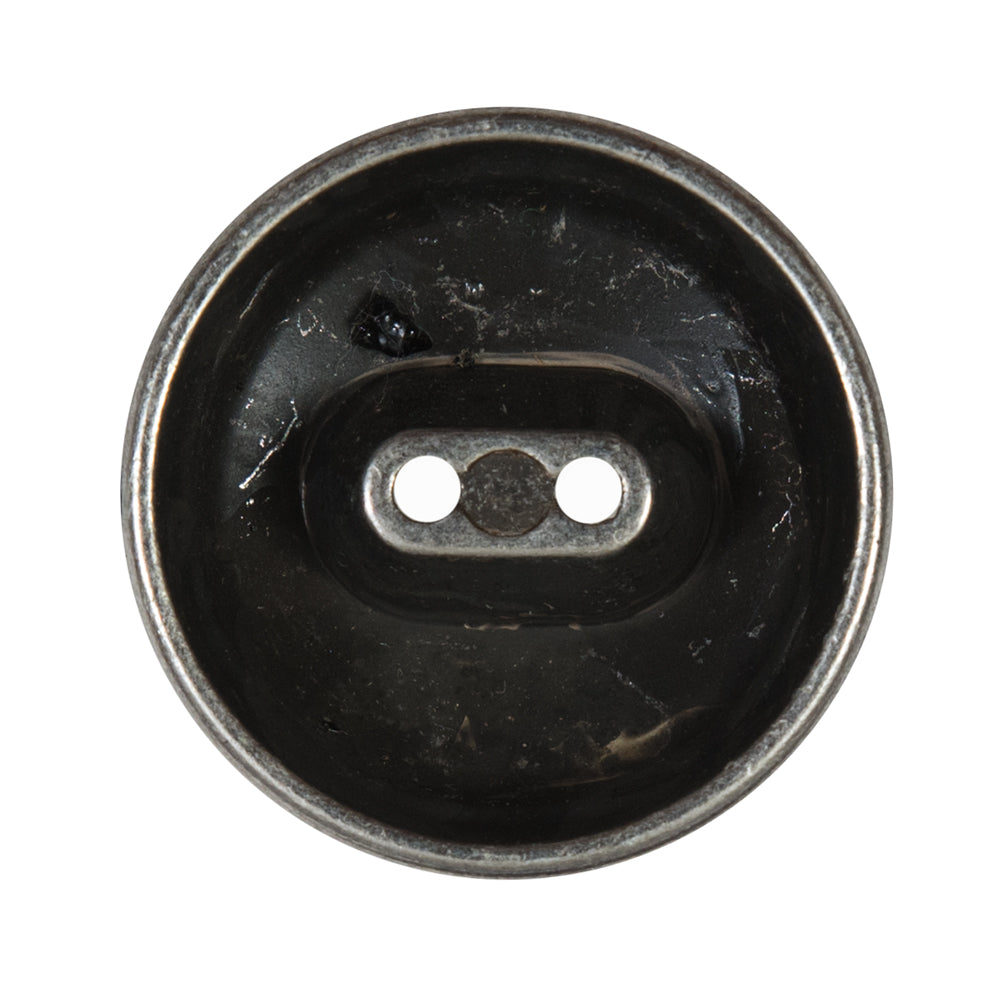 Silver 2-Hole Button Metal Coat - 44L/28mm Detail