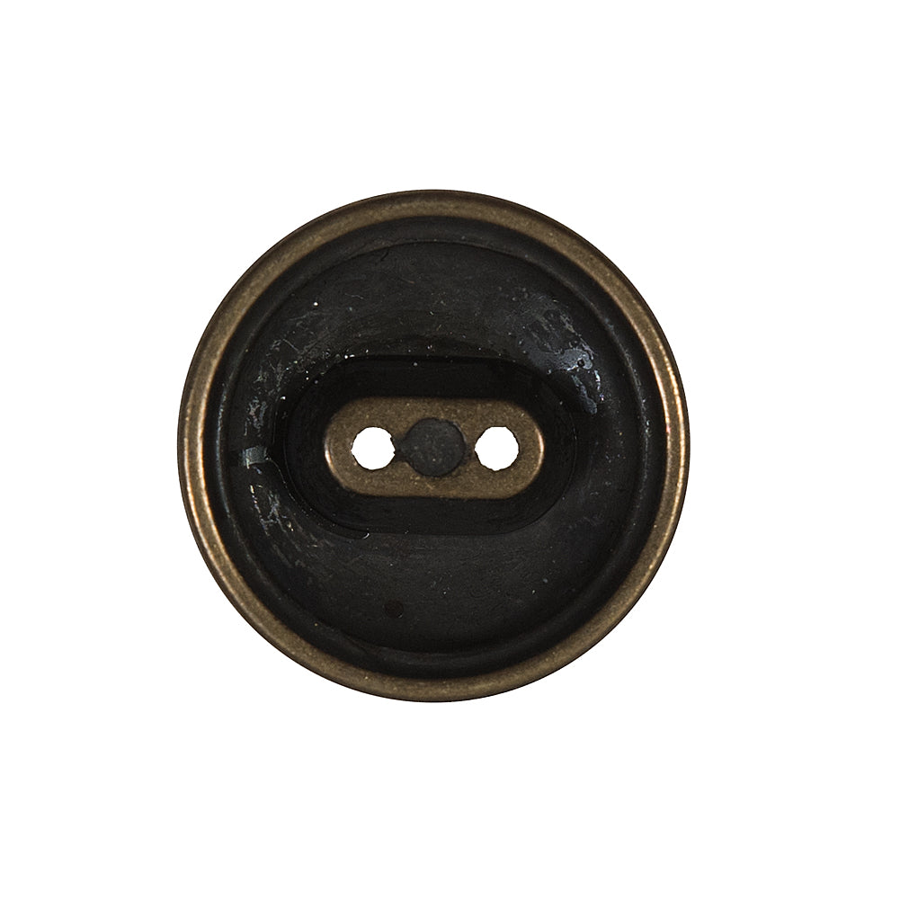 Antique Gold 2-Hole Button Metal Coat - 36L/23mm Detail