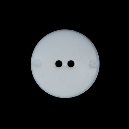 White Etched 2-Hole Plastic Button - 36L/23mm Detail