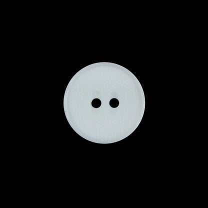 White 2-Hole Concaved Button - 24L/15mm