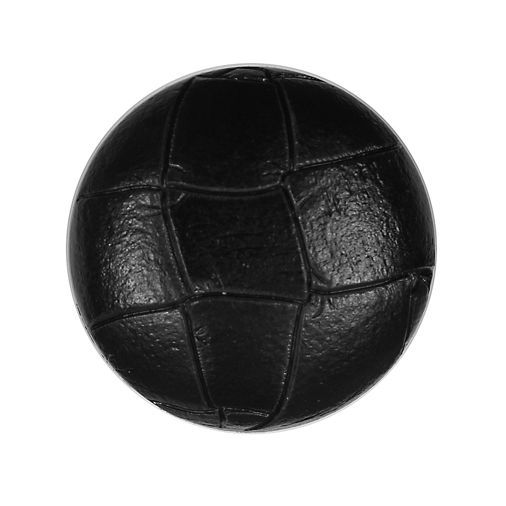 Black Shiny Etched Plastic Button - 44L/28mm