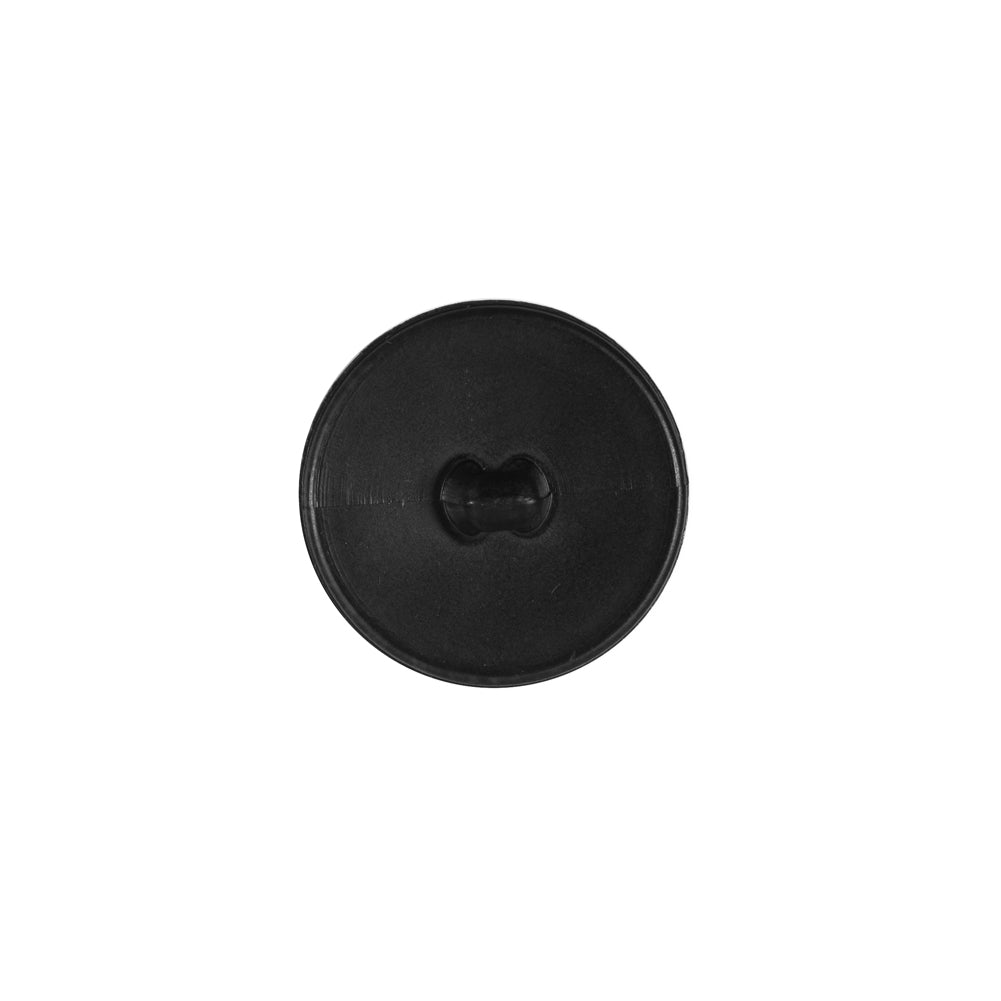 Black Shiny Etched Plastic Button - 24L/15mm Detail