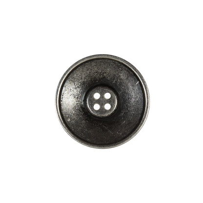 Italian Silver Metal 4-Hole Button - 32L/20mm Detail