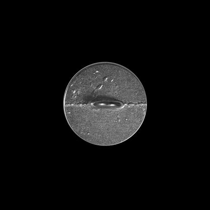 Silver Metal Shank Back Button - 24L/15mm Detail