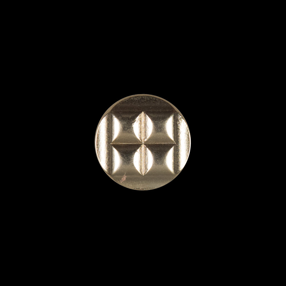 Gold Metal Shank Back Button - 20L/12.5mm