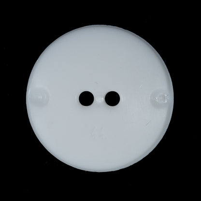 White Etched 2-Hole Plastic Button - 44L/28mm Detail