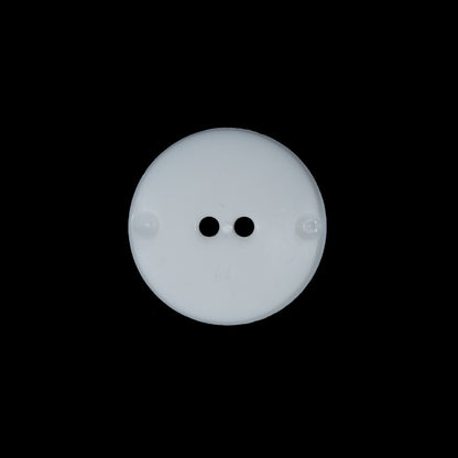White Etched 2-Hole Plastic Button - 28L/18mm Detail