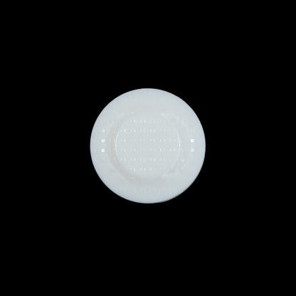 Italian White Shank Back Button - 24L/15mm