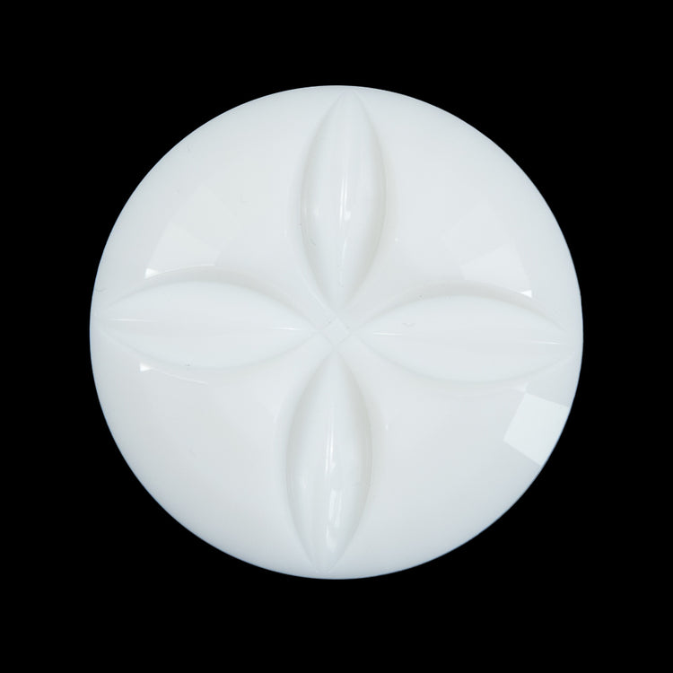 template--25130090922057__main-Italian White Floral Etched Shank Back Button - 44L/28mm