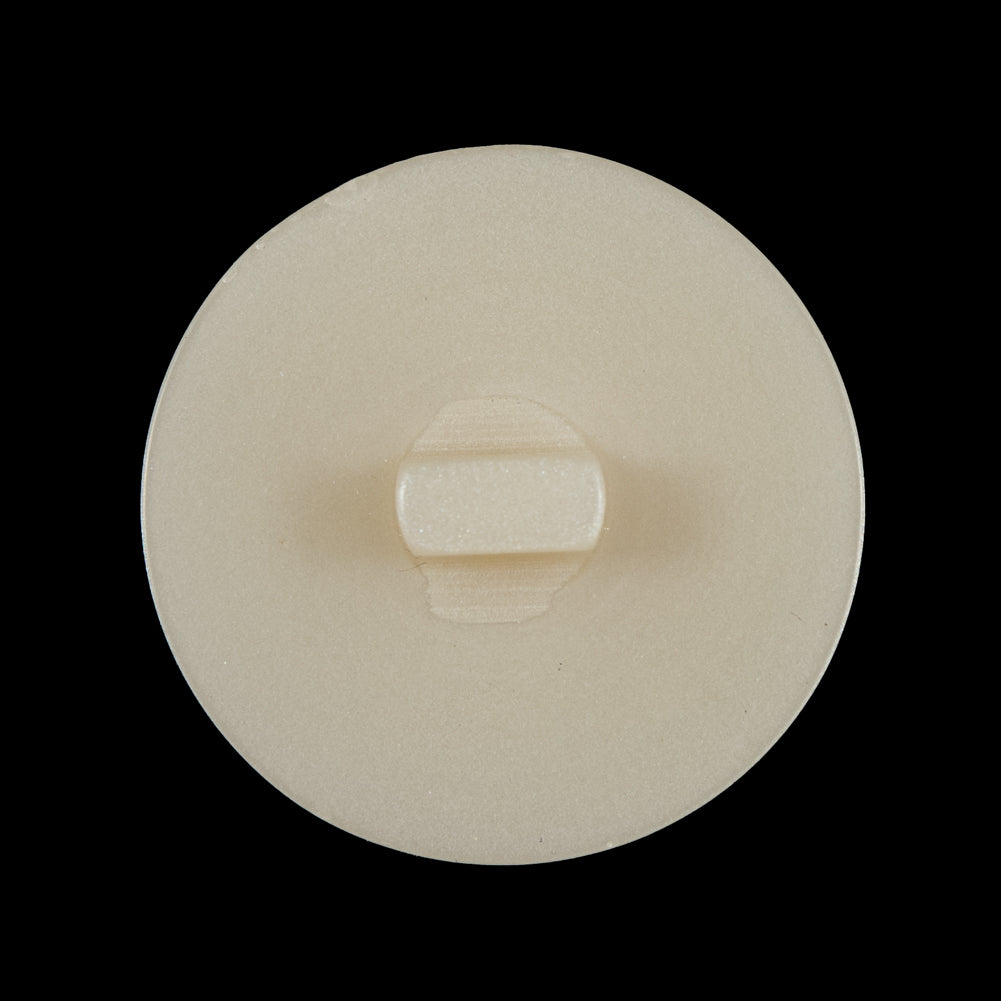 Circular Beige Shank Back Button - 44L/28mm Detail