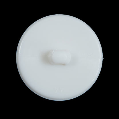 Italian White Shank Back Button with Etched Hearts - 48L/28mm Detail