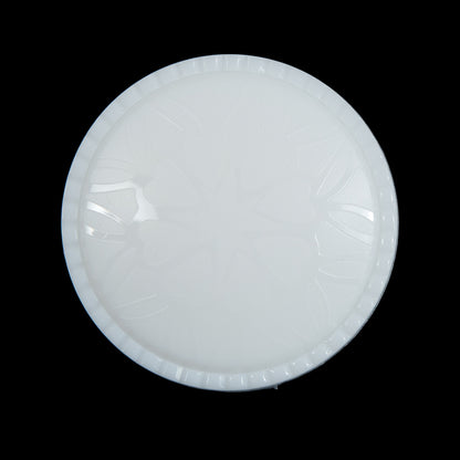 Italian White Shank Back Button with Etched Hearts - 48L/28mm