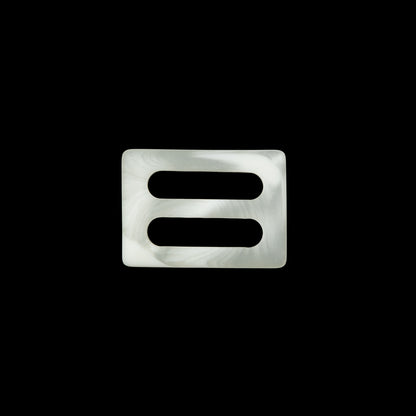 Ivory Plastic Buckle - 1" x 1.375"