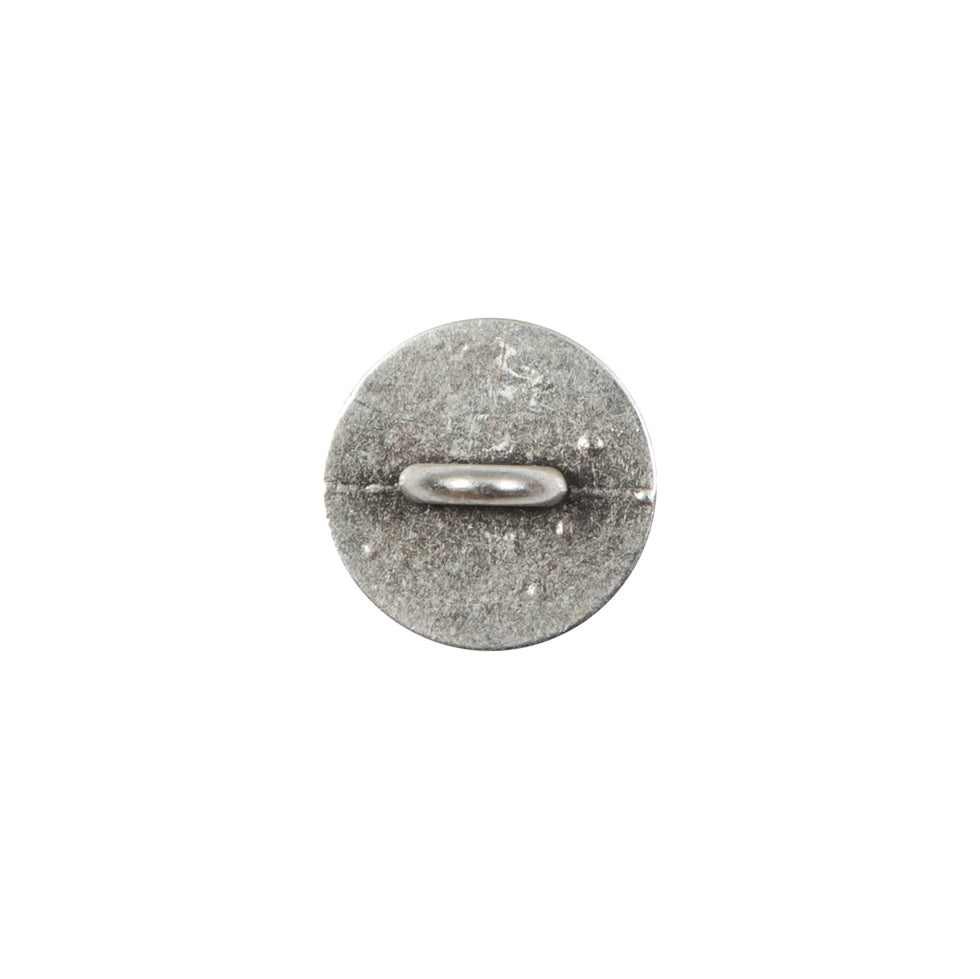 Antique Silver Metal Shank Back Button - 20L/12.5mm Detail