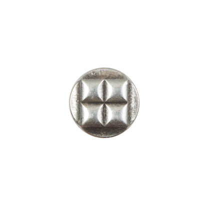 Antique Silver Metal Shank Back Button - 20L/12.5mm