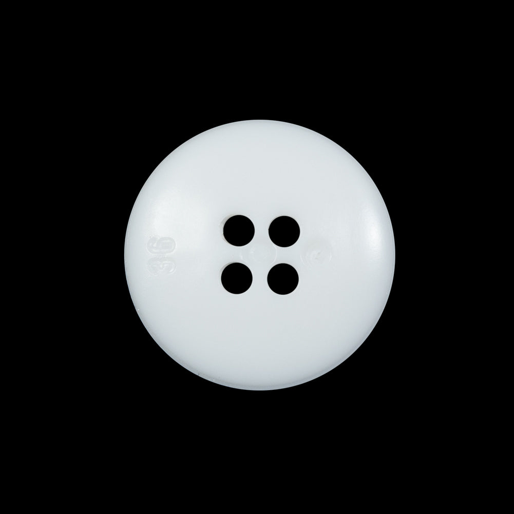 White Geometric 4-Hole Plastic Button - 36L/23mm Detail