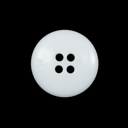 White Geometric 4-Hole Plastic Button - 36L/23mm Detail