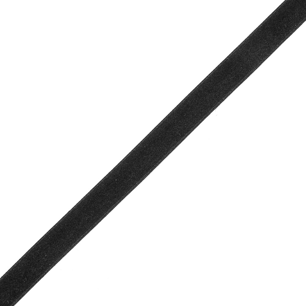 Black Double Face Silk Satin Ribbon - 0.5" Detail