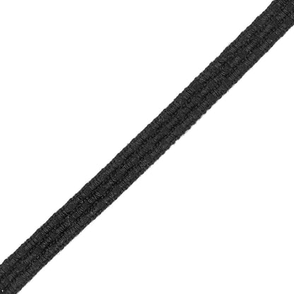 Black on Black Checkered Woven Trim - 0.625" Detail