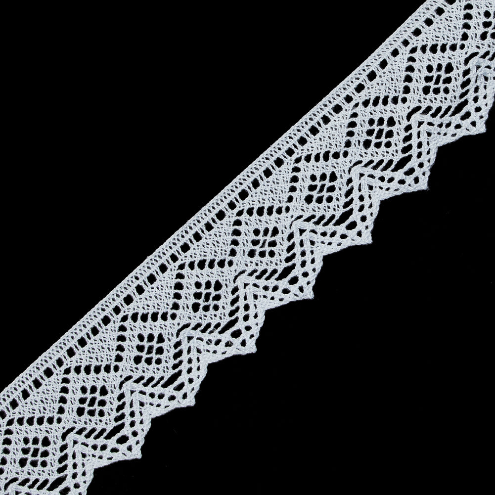 White Crochet Lace Trim - 1.75" Detail