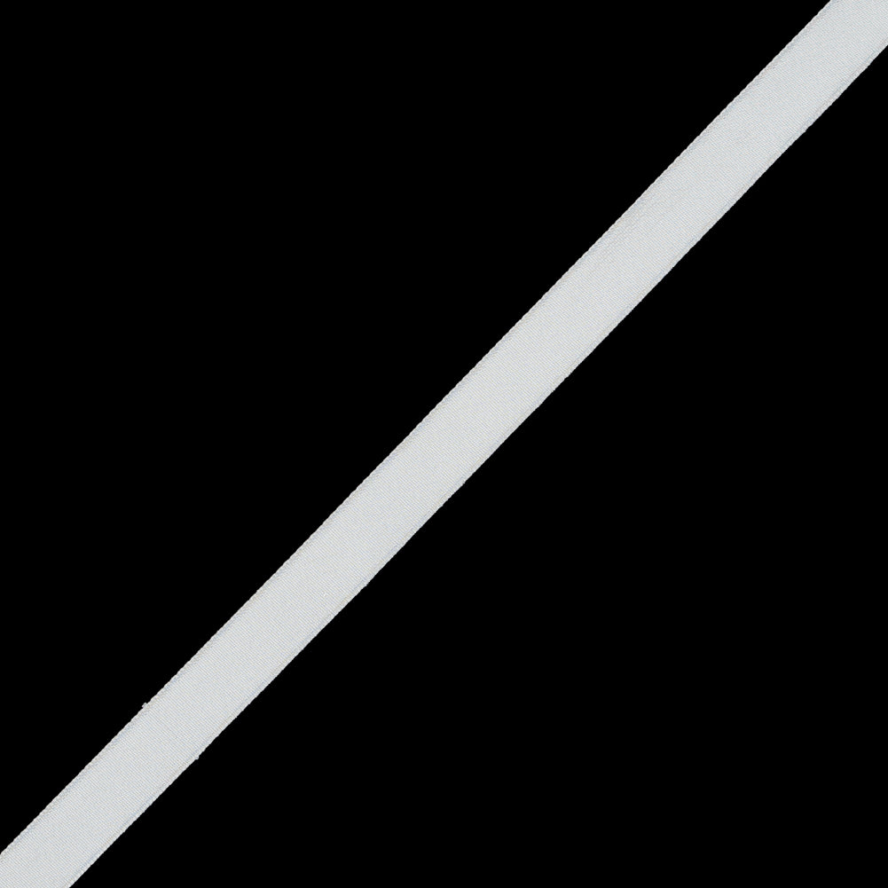 Ivory Single Face Silk Satin Ribbon - 0.5" Detail