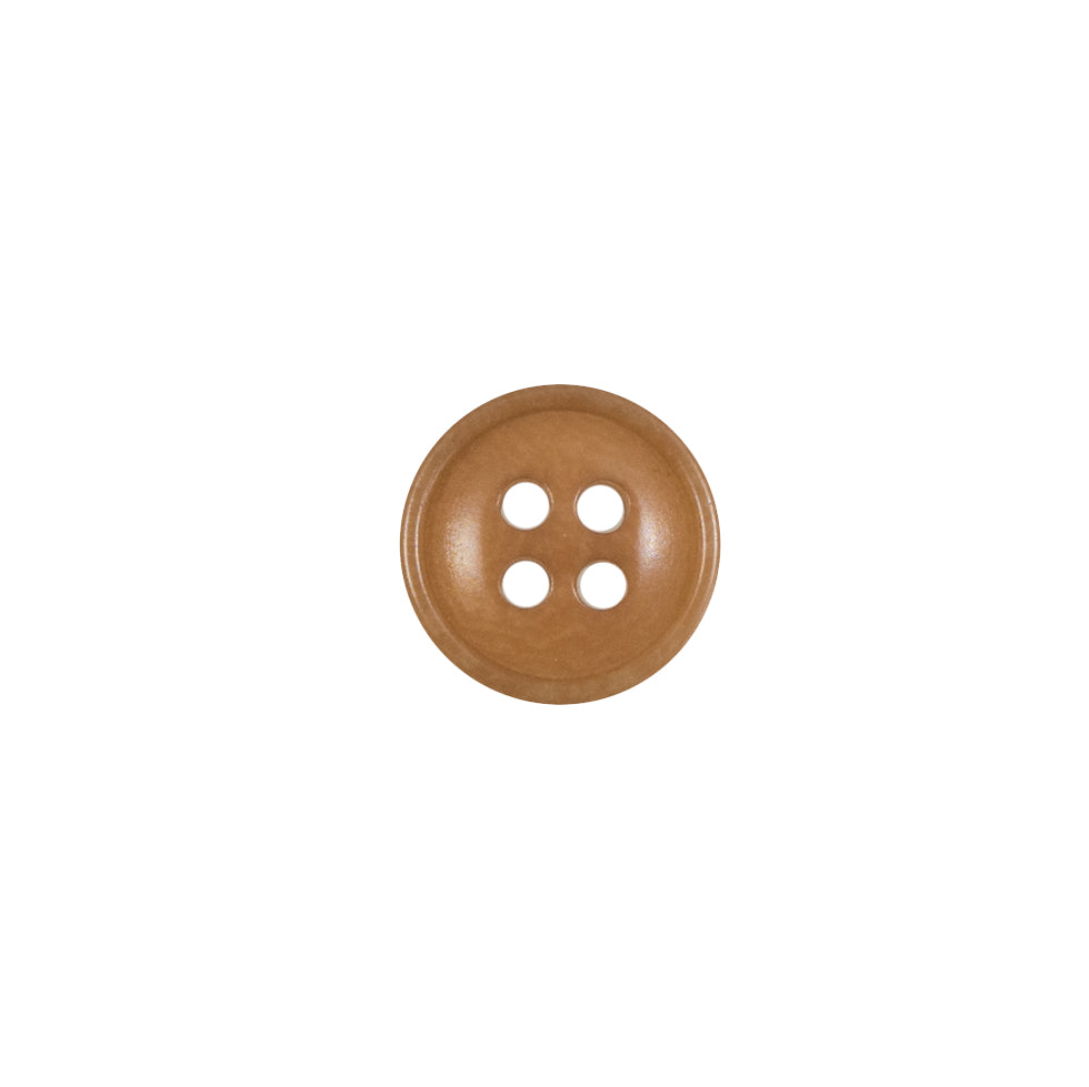 Tan Plastic 4-Hole Button - 18L/11.5mm
