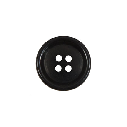 Black 4-Hole Plastic Button - 30L/19mm