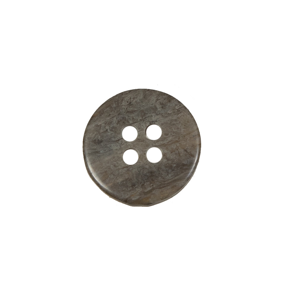 Brown Plastic 4-Hole Button - 24L/15mm Detail