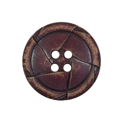 Purple Weathered Plastic 4-Hole Button - 40L/25.5mm