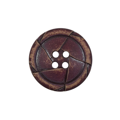 Purple Weathered Plastic 4-Hole Button - 36L/23mm