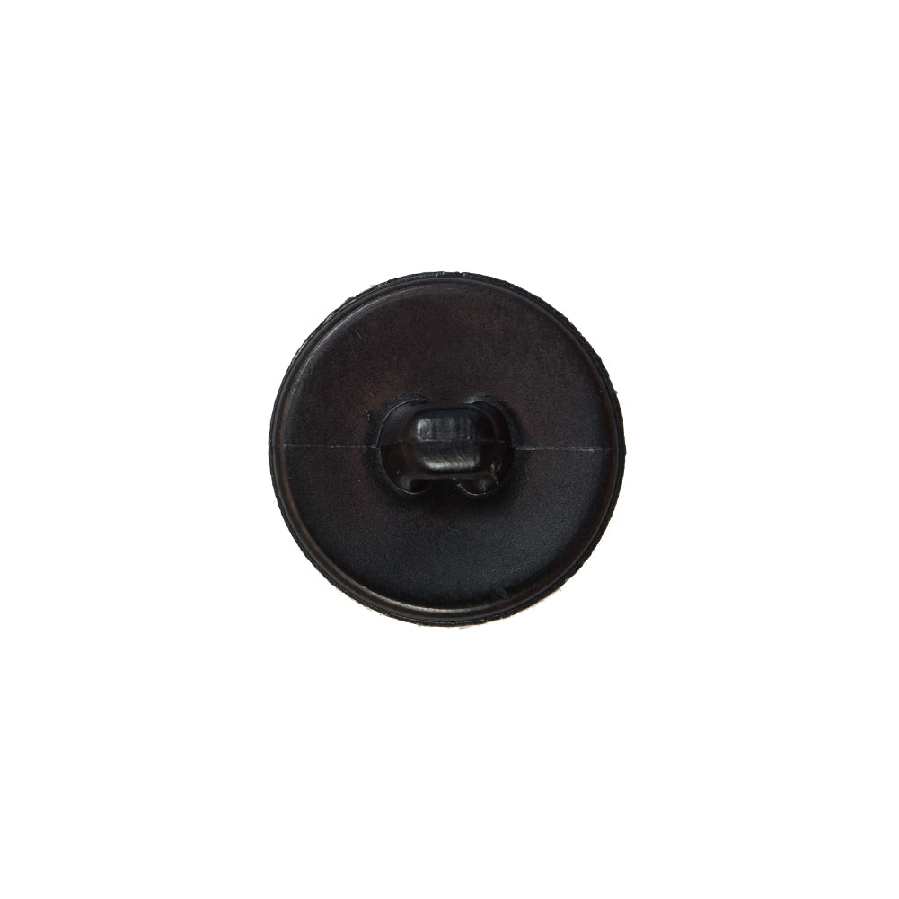 Brown Faux Leather Shank Back Button - 24L/15mm Detail