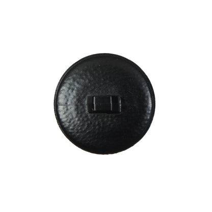 Black Faux Leather Shank Back Button - 32L/20mm Detail