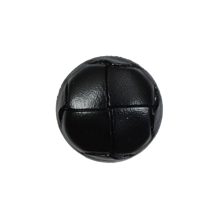 template--26688905969737__main-Black Faux Leather Shank Back Button - 32L/20mm