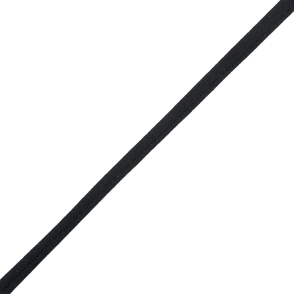 Black Shiny Double-Folded Tape - 0.25" Detail