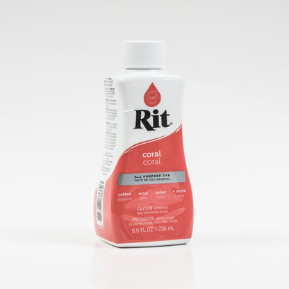 Rit All-Purpose Liquid Fabric Dye - Coral - 8oz Bottle
