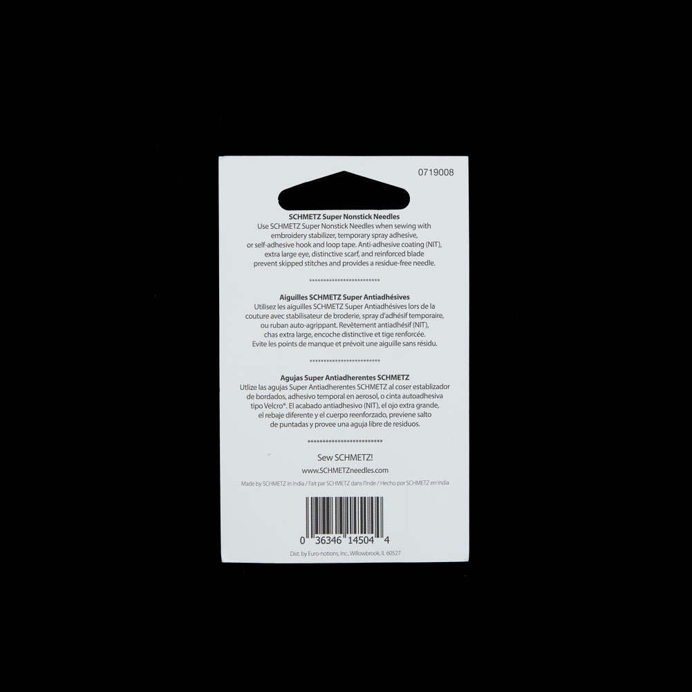 Schmetz Super Nonstick Machine Needles - 100/16 - 5 ct Detail