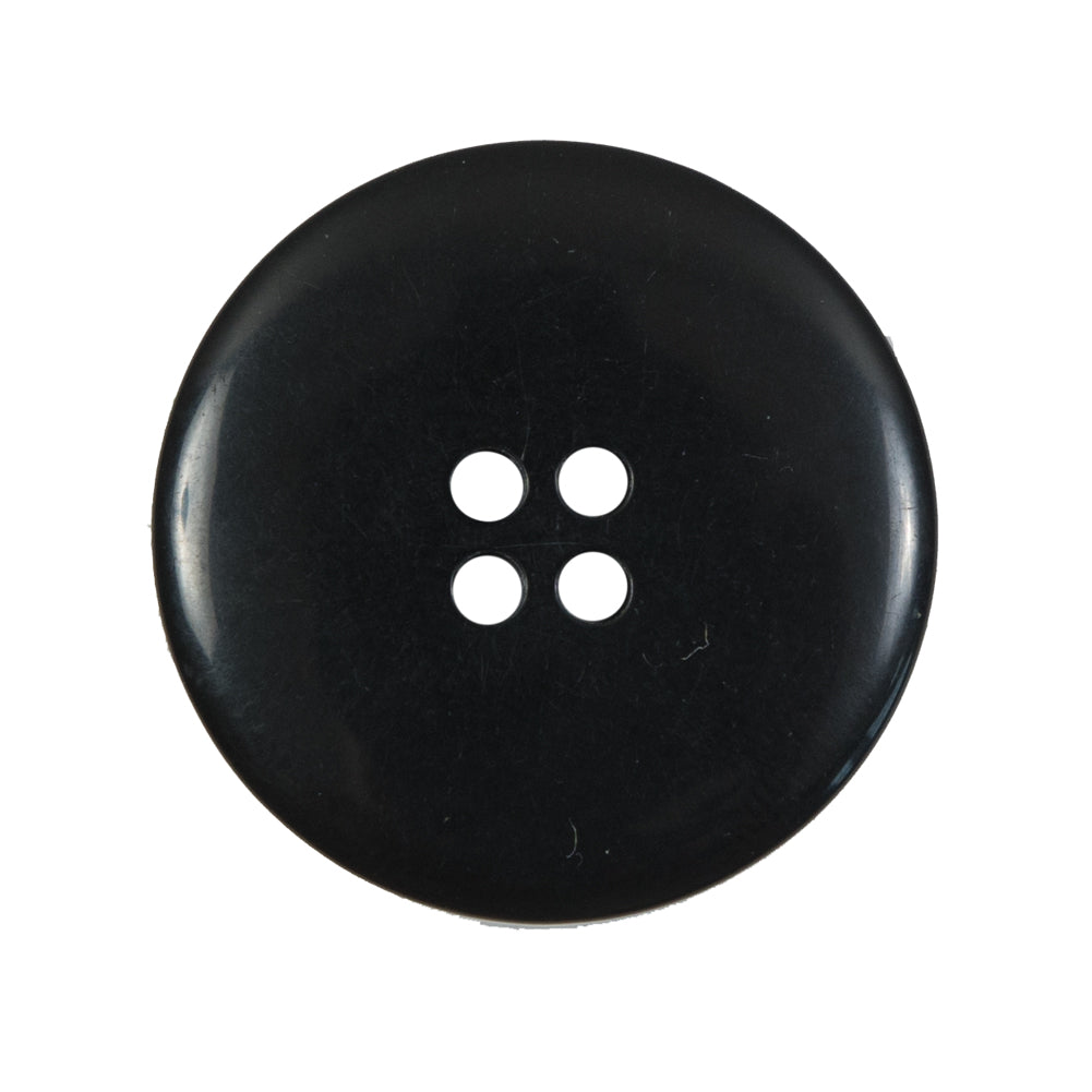 Black Plastic 4-Hole Button - 44L/28mm Detail