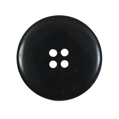 Black Plastic 4-Hole Button - 44L/28mm Detail