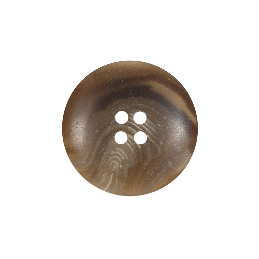 Brown Plastic 4-Hole Button - 36L/23mm Detail