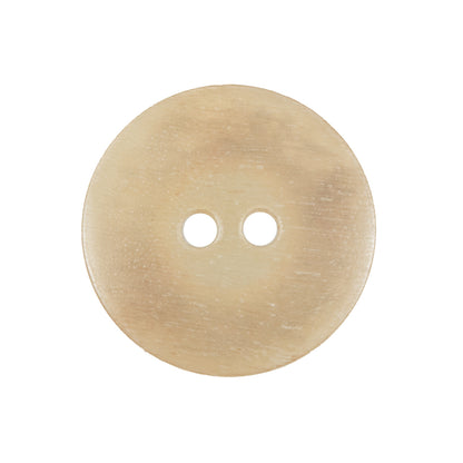 Beige Horn 2-Hole Button - 40L/25.5mm Detail