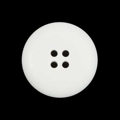 White 4-Hole Plastic Button - 40L/25.5mm Detail