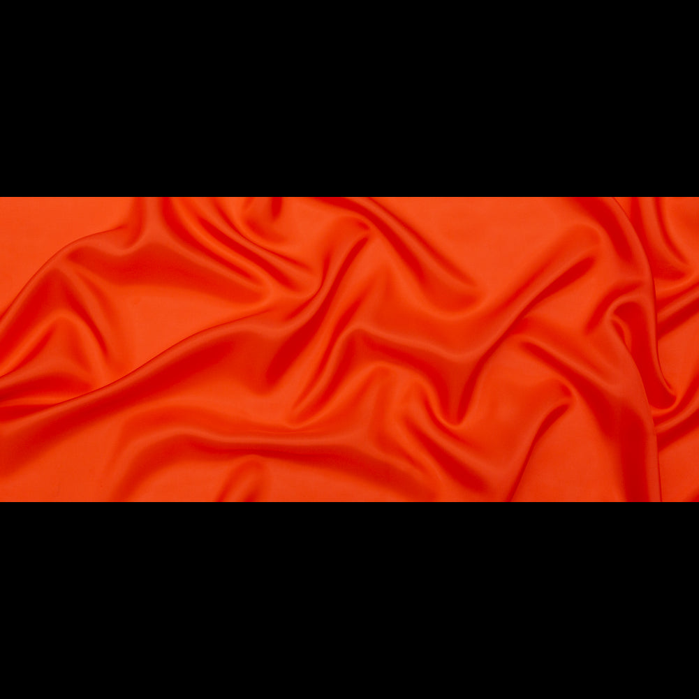 Lucidum Flame Orange Bemberg Lining - Folded