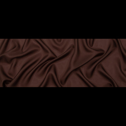 Lucidum Chocolate Brown Bemberg Lining - Folded
