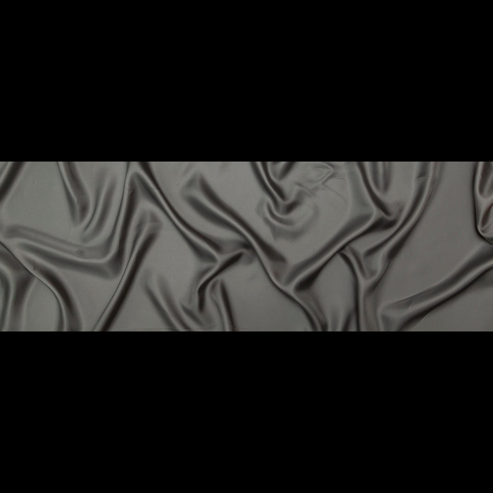 Lustro Medium Gray Twill Bemberg Lining - Folded