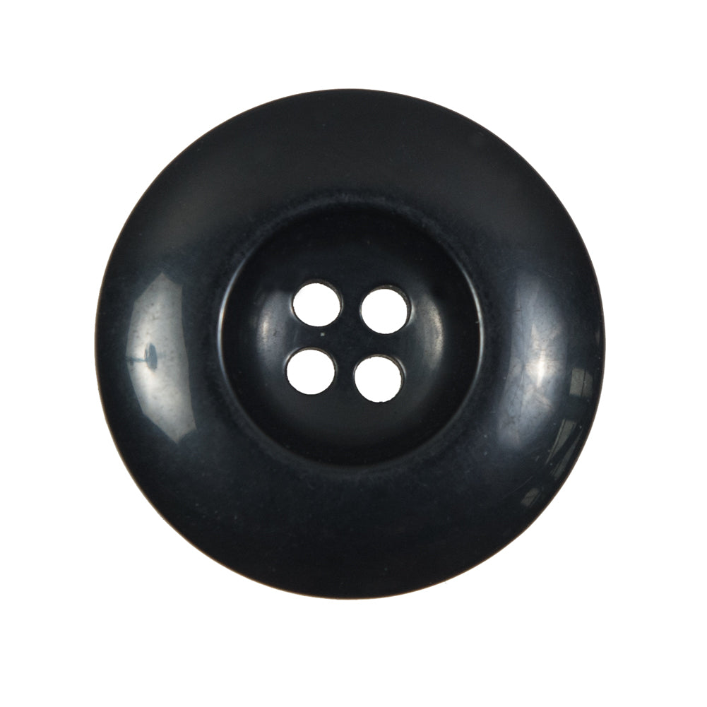 Black Plastic 4-Hole Button - 44L/28mm